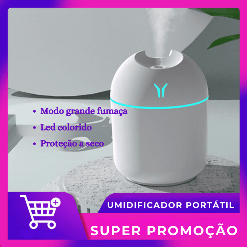 Umidificador de Ar Ultrassônico Portátil